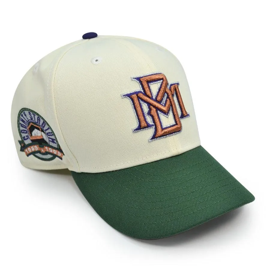 New Era Milwaukee Brewers BALL MONEY Chrome Pine Green Gray 59Fifty 5950 Fitted