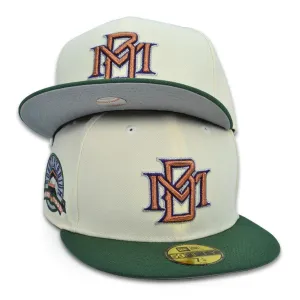 New Era Milwaukee Brewers BALL MONEY Chrome Pine Green Gray 59Fifty 5950 Fitted