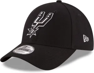 New Era NBA The League 9FORTY Team Color Primary Logo Adjustable Hat Cap One Size Fits All - San Antonio Spurs Black