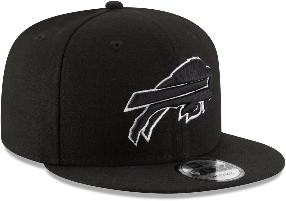 New Era NFL 9FIFTY Black/White Adjustable Snapback Hat Cap One Size Fits All