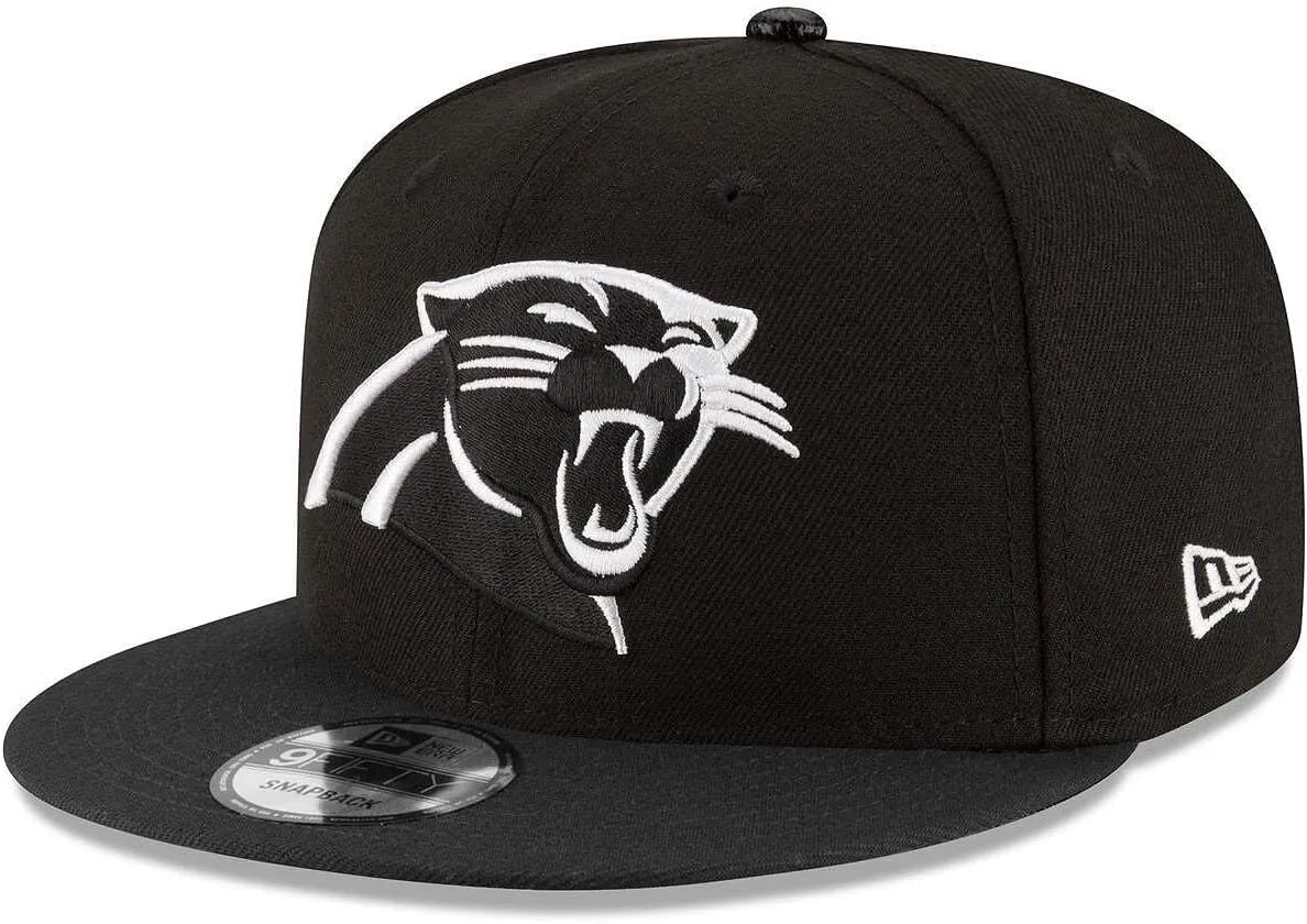 New Era NFL 9FIFTY Black/White Adjustable Snapback Hat Cap One Size Fits All