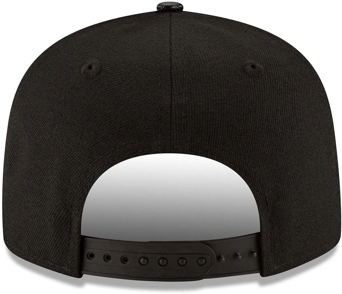 New Era NFL 9FIFTY Black/White Adjustable Snapback Hat Cap One Size Fits All
