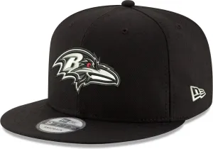 New Era NFL 9FIFTY Black/White Adjustable Snapback Hat Cap One Size Fits All