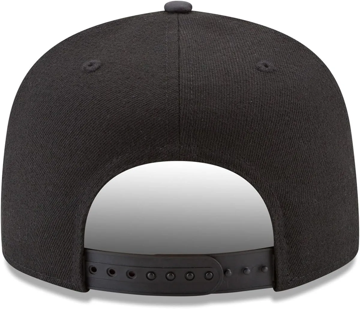 New Era NFL 9FIFTY Black/White Adjustable Snapback Hat Cap One Size Fits All