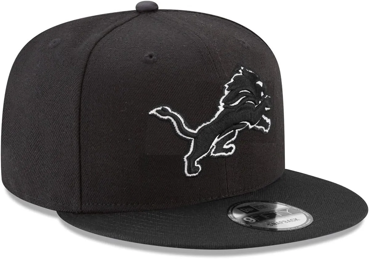 New Era NFL 9FIFTY Black/White Adjustable Snapback Hat Cap One Size Fits All