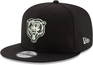 New Era NFL 9FIFTY Black/White Adjustable Snapback Hat Cap One Size Fits All