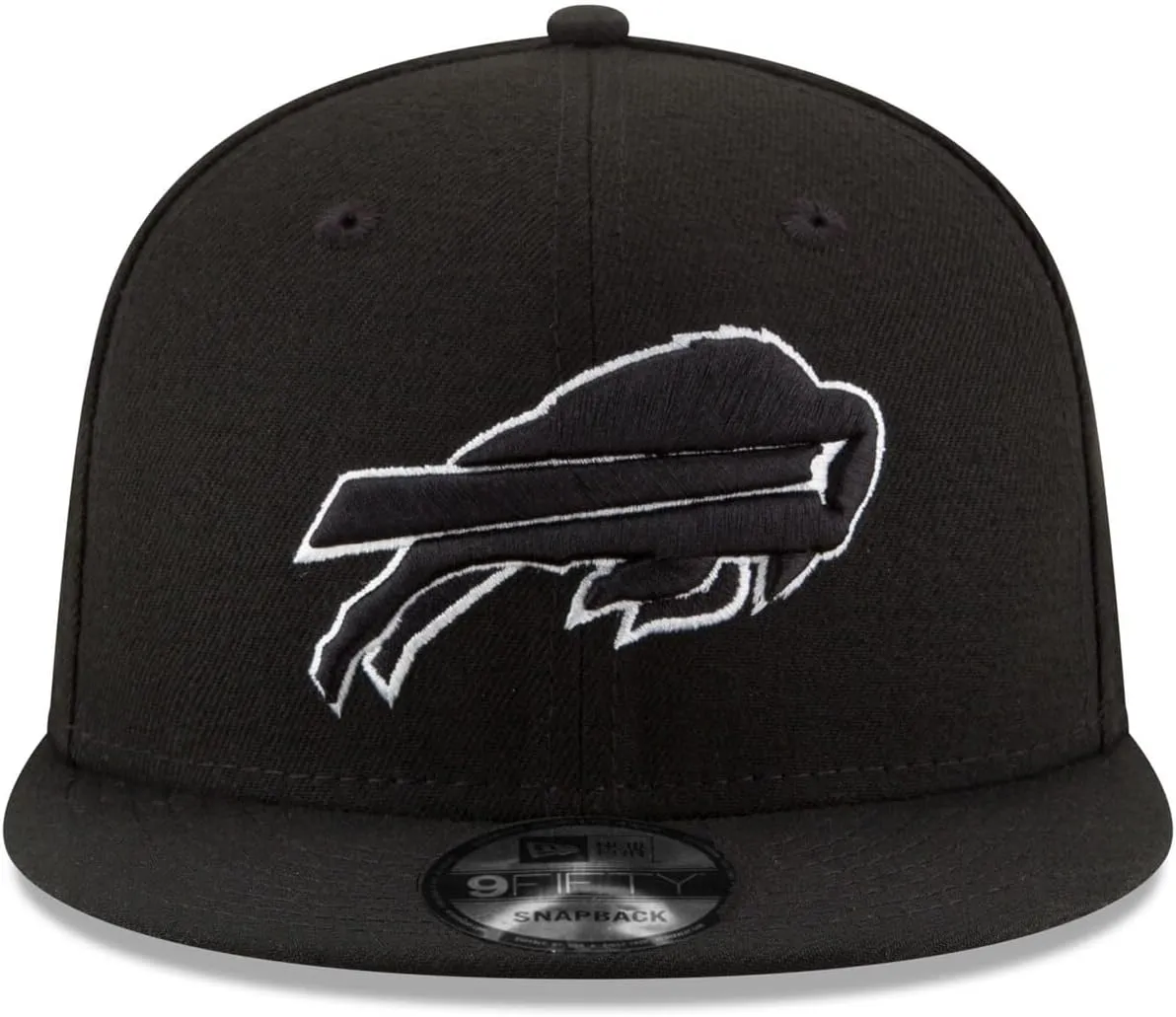 New Era NFL 9FIFTY Black/White Adjustable Snapback Hat Cap One Size Fits All