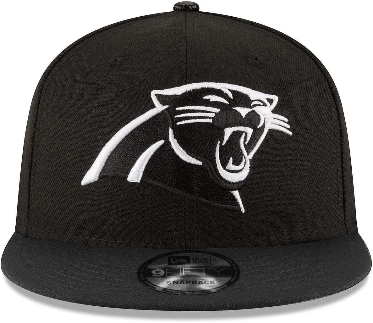 New Era NFL 9FIFTY Black/White Adjustable Snapback Hat Cap One Size Fits All