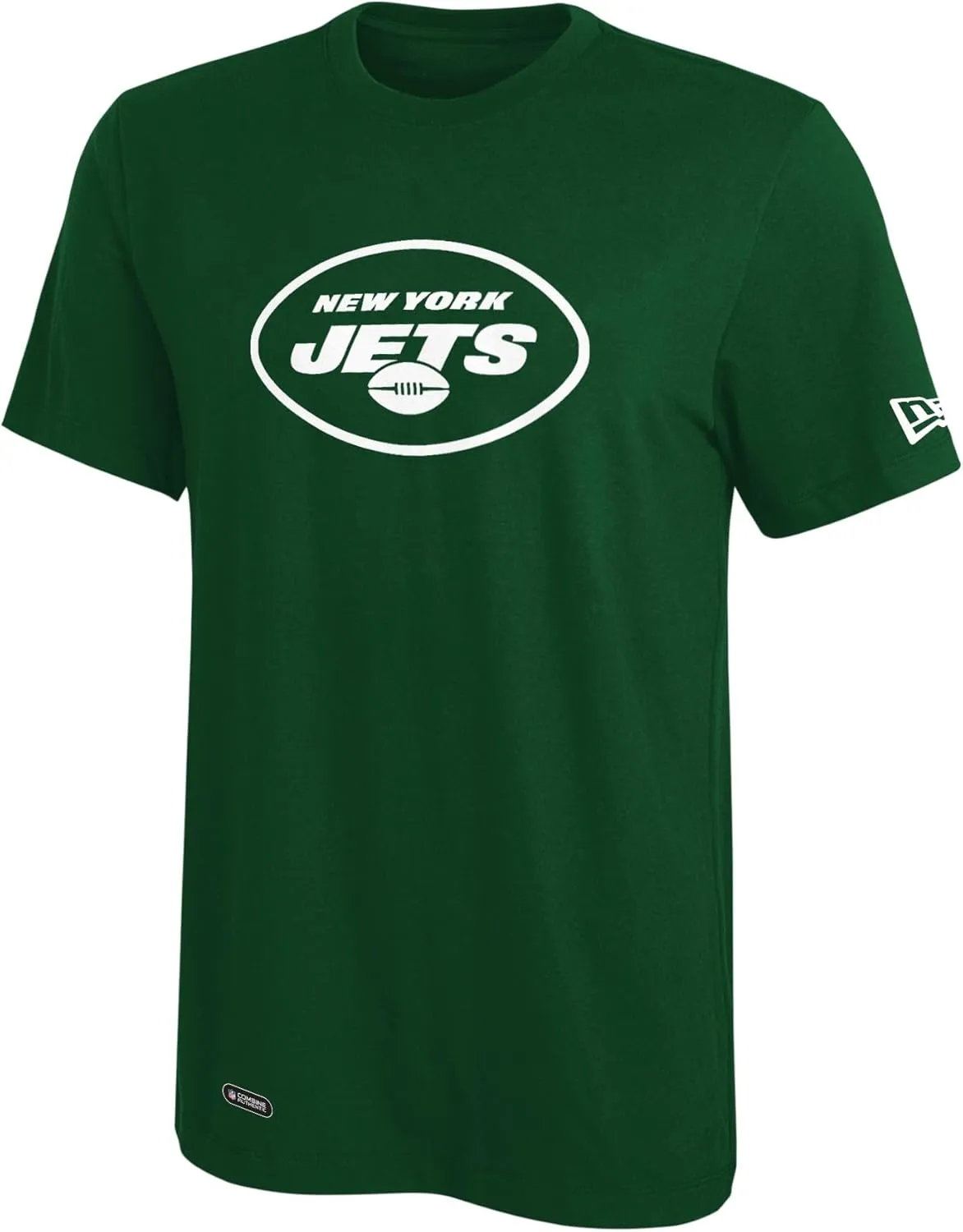 New Era NFL Football Men's Stadium Logo Short Sleeve Performance T-Shirt, New York Jets, X-Large