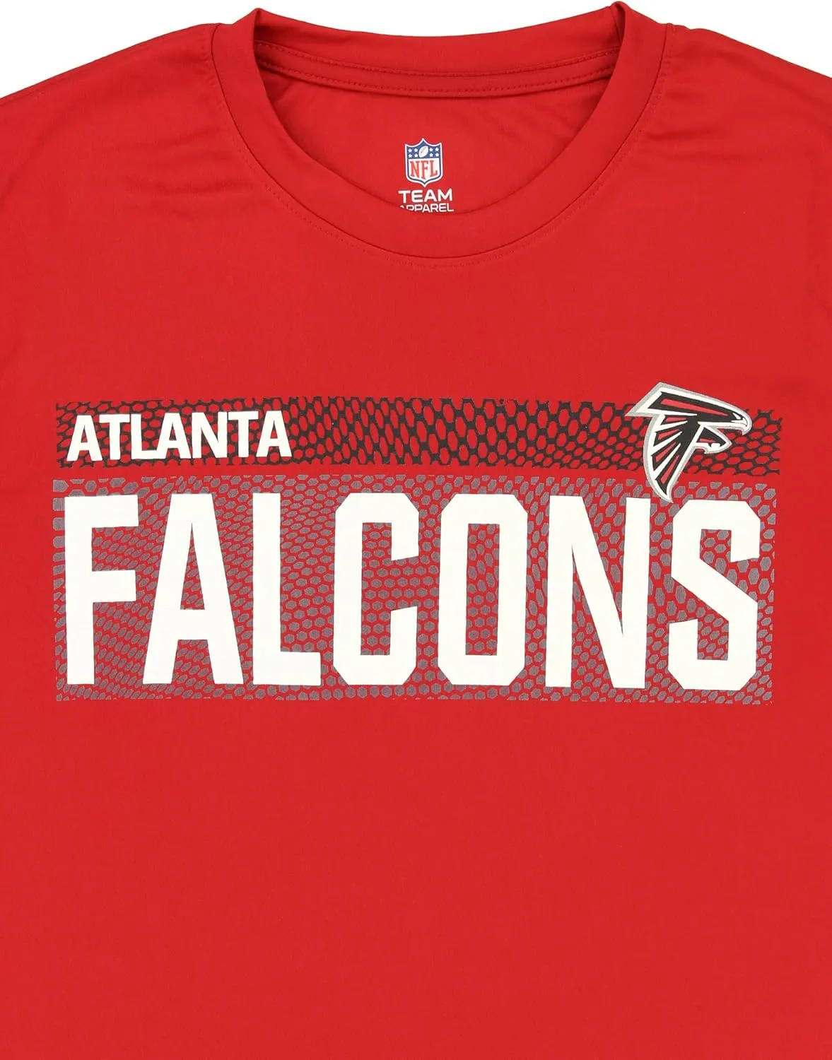 New Era NFL Men's Grids Dri-Tek Cool Heathered Grey Long Sleeve T-Shirt, Adult Football Tagless T-Shirt