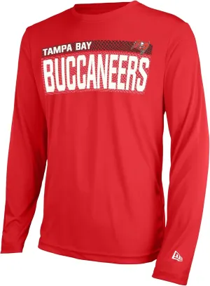 New Era NFL Men's Grids Dri-Tek Cool Heathered Grey Long Sleeve T-Shirt, Adult Football Tagless T-Shirt