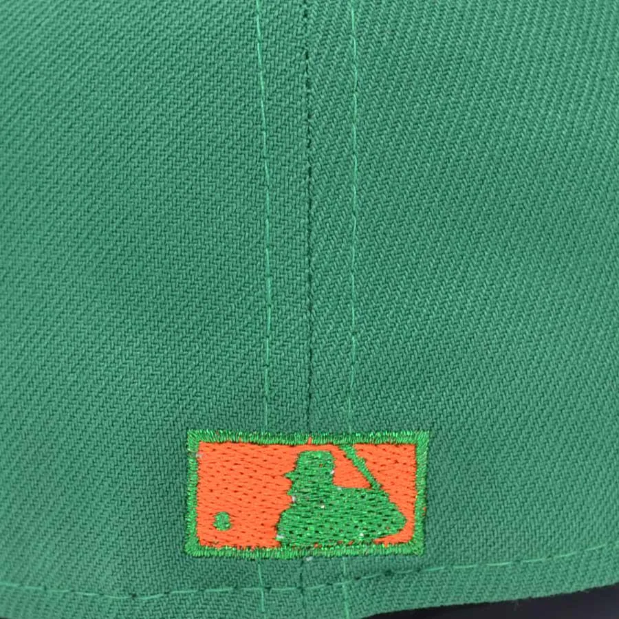 New Era NY Mets 40th Anni SHEA STADIUM Green Orange Gray 59Fifty 5950 Fitted Hat