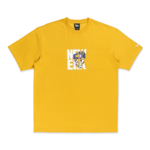 New Era Street Dangle Yellow Mustard Oversized Short Sleeve T-Shirt