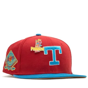 New Era Texas Rangers Pinot Red Cardinal Blue Brown 59Fifty 5950 Fitted Cap Hat