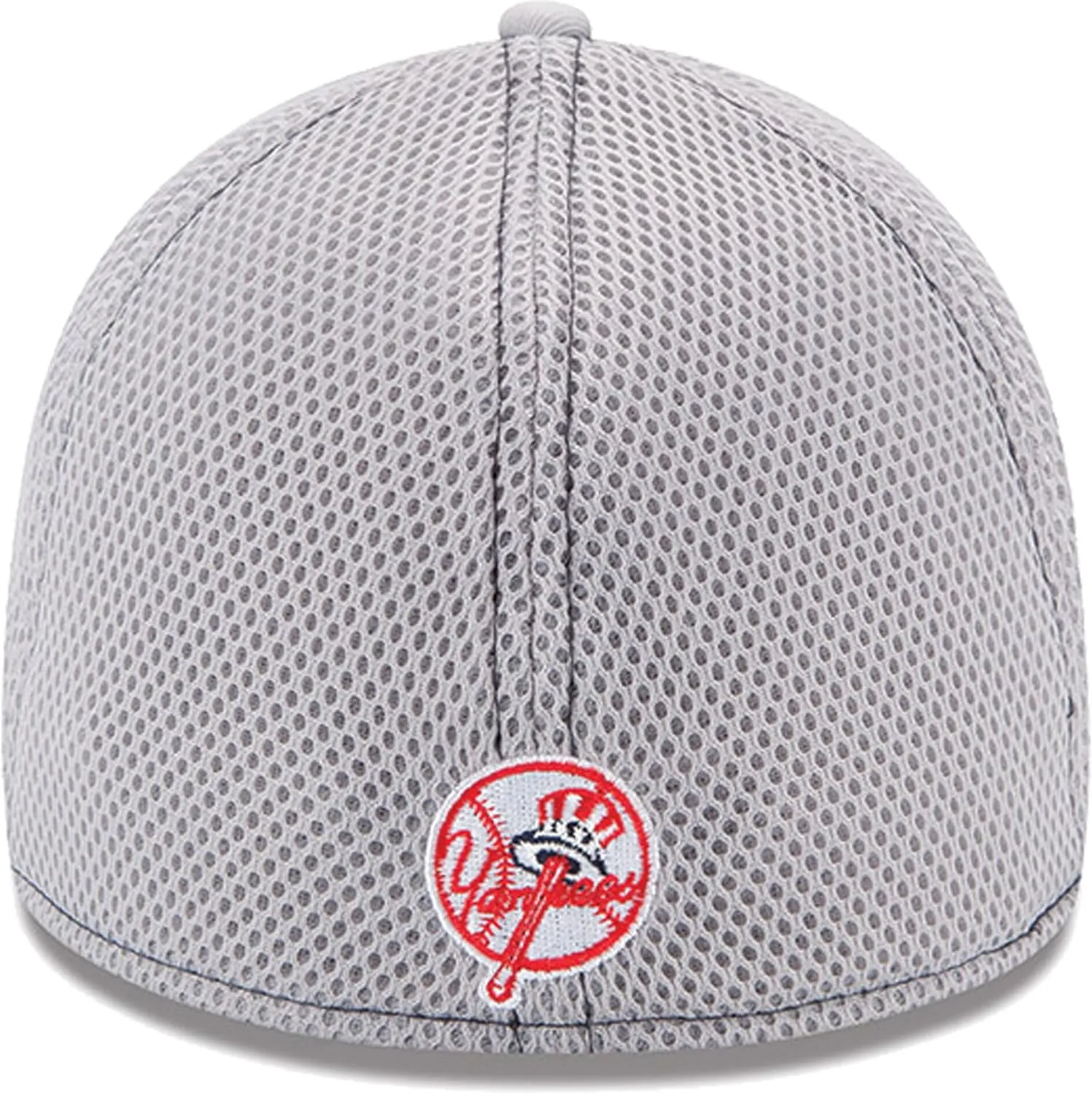 New Era Unisex-Adult MLB 39Thirty Gray Team Color Neo Primary Logo Stretch Fit Flex Baseball Cap Hat