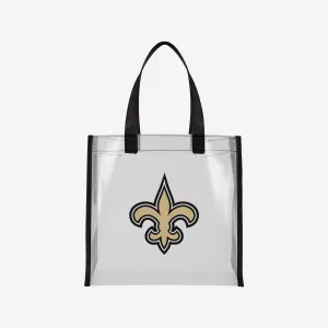 New Orleans Saints Clear Reusable Bag