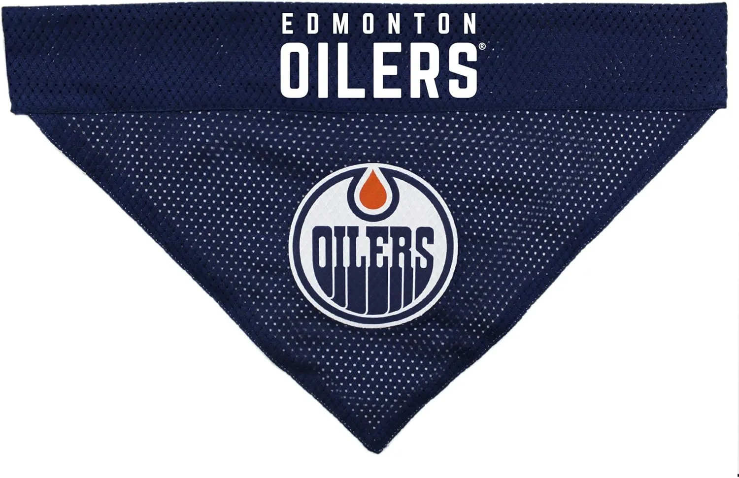 NHL Edmonton Oilers Bandana for Dogs & Cats, Large/X-Large. - Cute & Stylish Bandana! The Perfect Hockey Fan Scarf Bandana, Great for Birthdays Or Any Party!