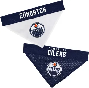 NHL Edmonton Oilers Bandana for Dogs & Cats, Large/X-Large. - Cute & Stylish Bandana! The Perfect Hockey Fan Scarf Bandana, Great for Birthdays Or Any Party!