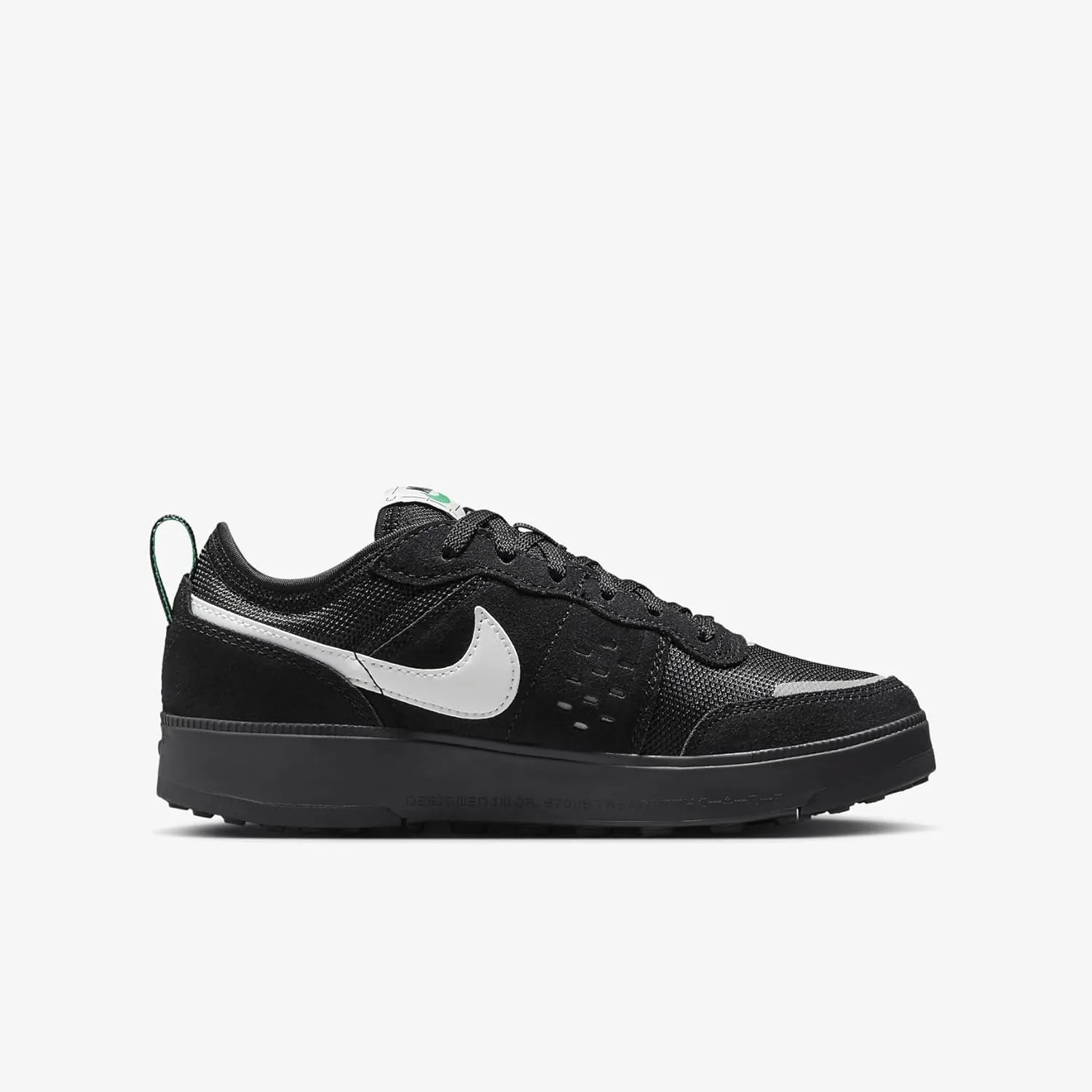Nike C1TY Big Kids' Shoes (HQ0028-001, Black/Stadium Green/Summit White)