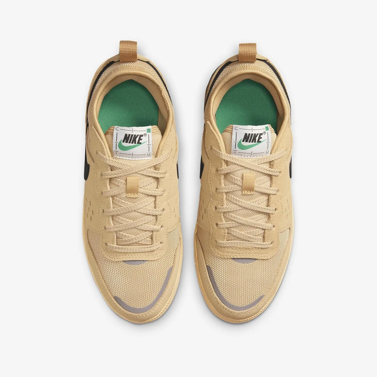 Nike C1TY Coveralls Big Kids' Shoes (HQ0028-200, Flax/Sesame/Stadium Green/Black)