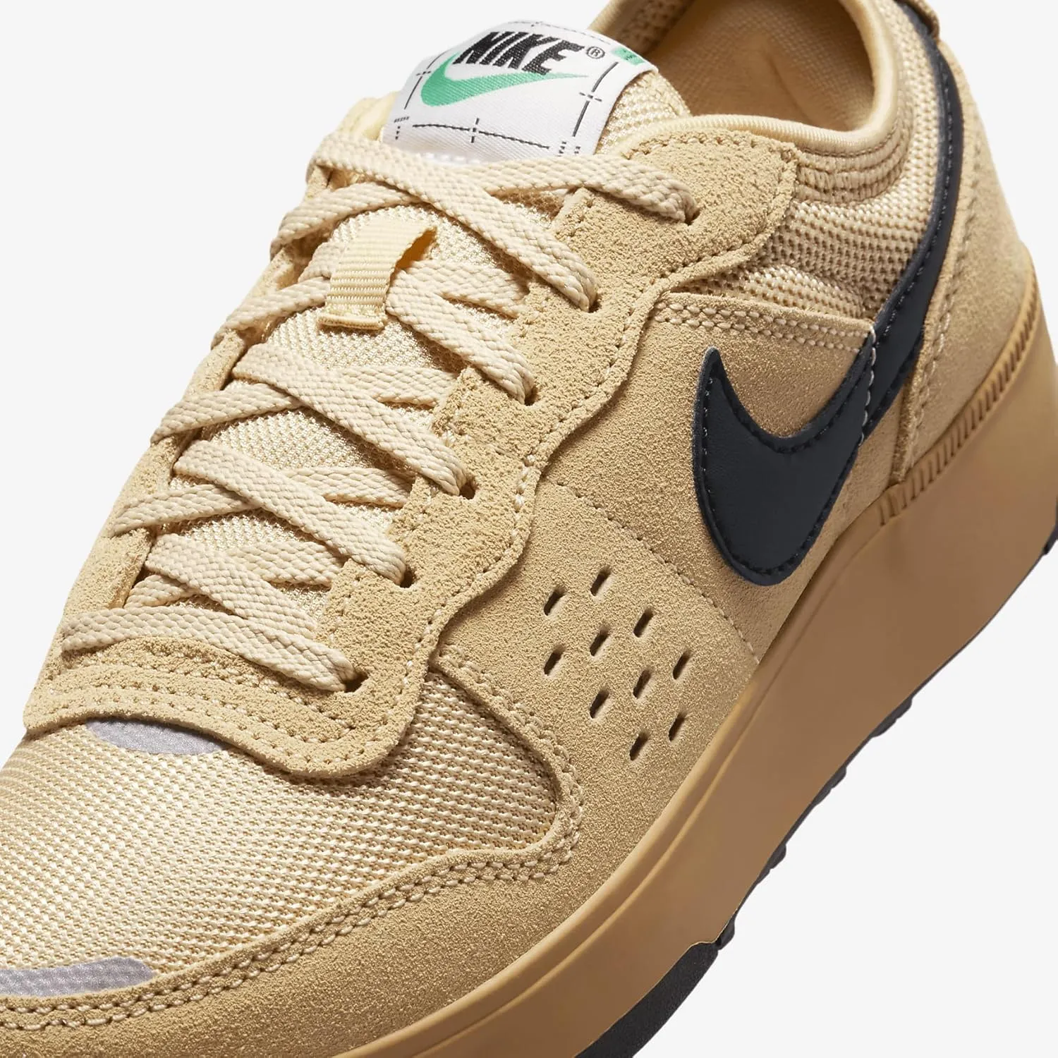 Nike C1TY Coveralls Big Kids' Shoes (HQ0028-200, Flax/Sesame/Stadium Green/Black)