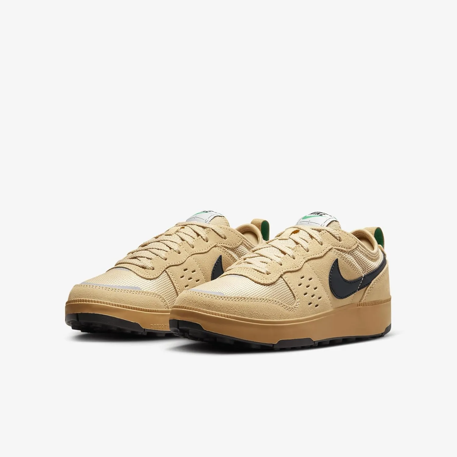 Nike C1TY Coveralls Big Kids' Shoes (HQ0028-200, Flax/Sesame/Stadium Green/Black)