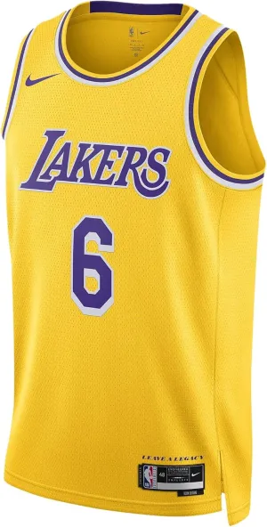 Nike Dri-FIT NBA Los Angeles Lakers Lebron James Icon Edition 2022/23 Men's Swingman Jersey (as1, Alpha, m, Regular, Regular, Amarillo)