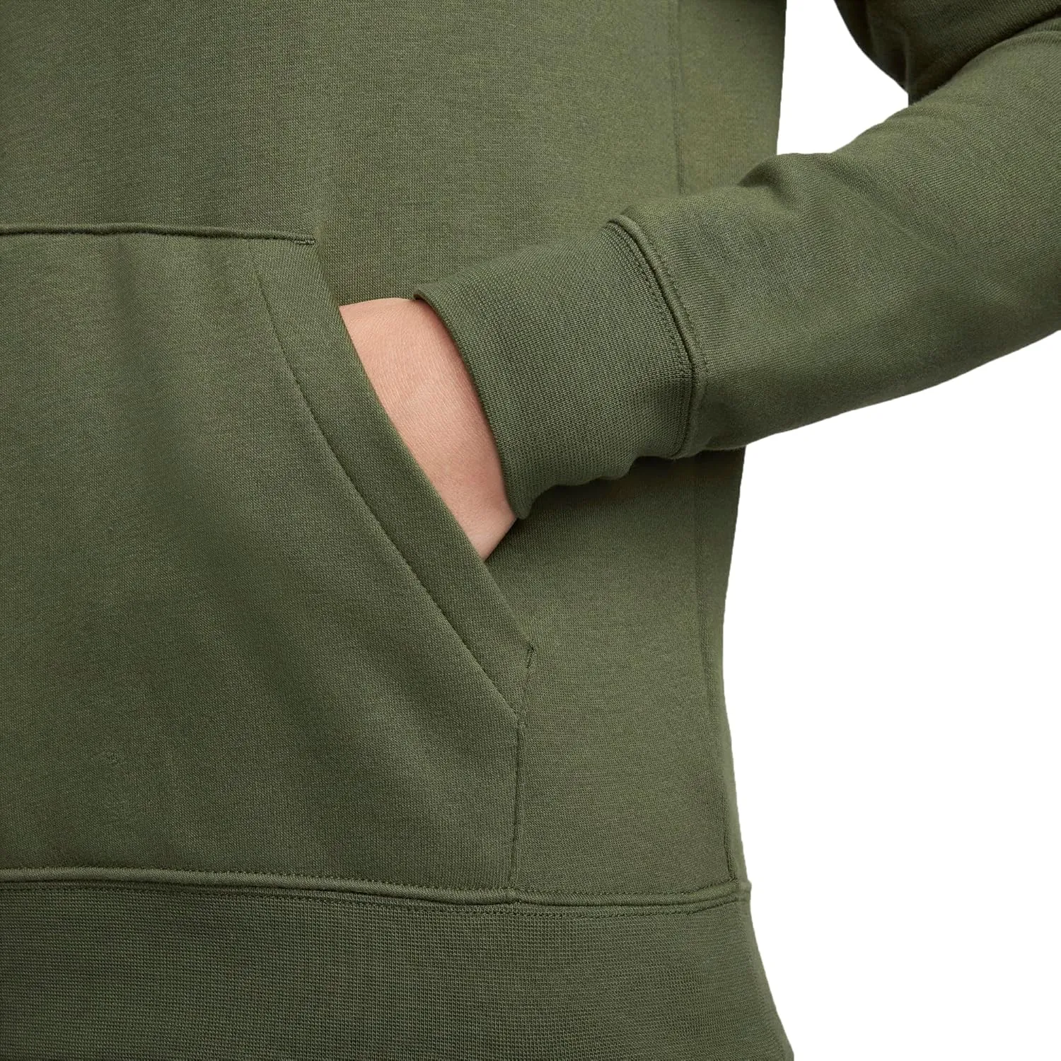 Nike Sportswear Club Fleece Women's Pullover Hoodie (DQ5793-324, Stadium Green/White)