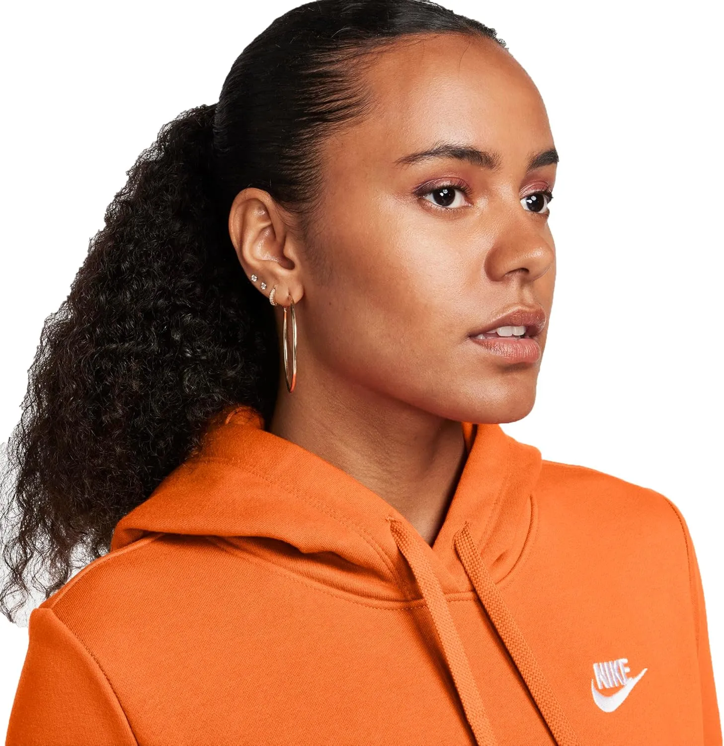 Nike Sportswear Club Fleece Women's Pullover Hoodie (DQ5793-324, Stadium Green/White)