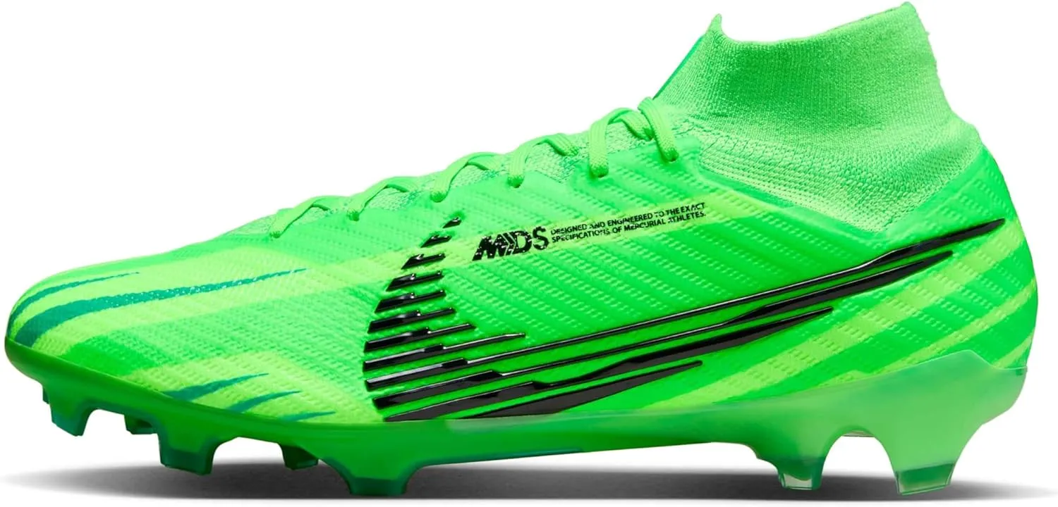 Nike Superfly 9 Elite Mercurial Dream Speed FG High-Top Soccer Cleats (FJ7186-300, Green Strike/Stadium Green/Black)