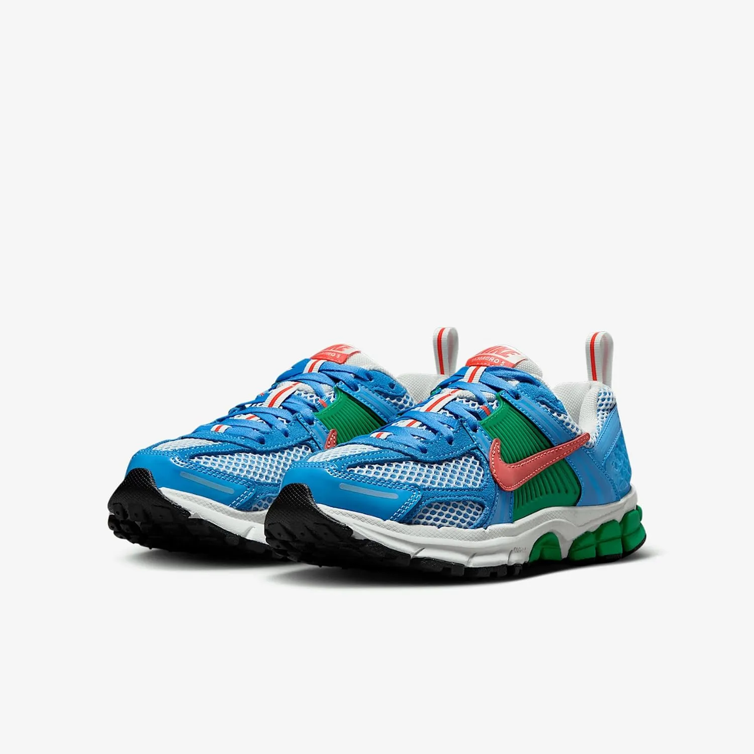 Nike Vomero 5 Big Kids' Shoes (IB7728-412, University Blue/Stadium Green/Summit White/Magic Ember)