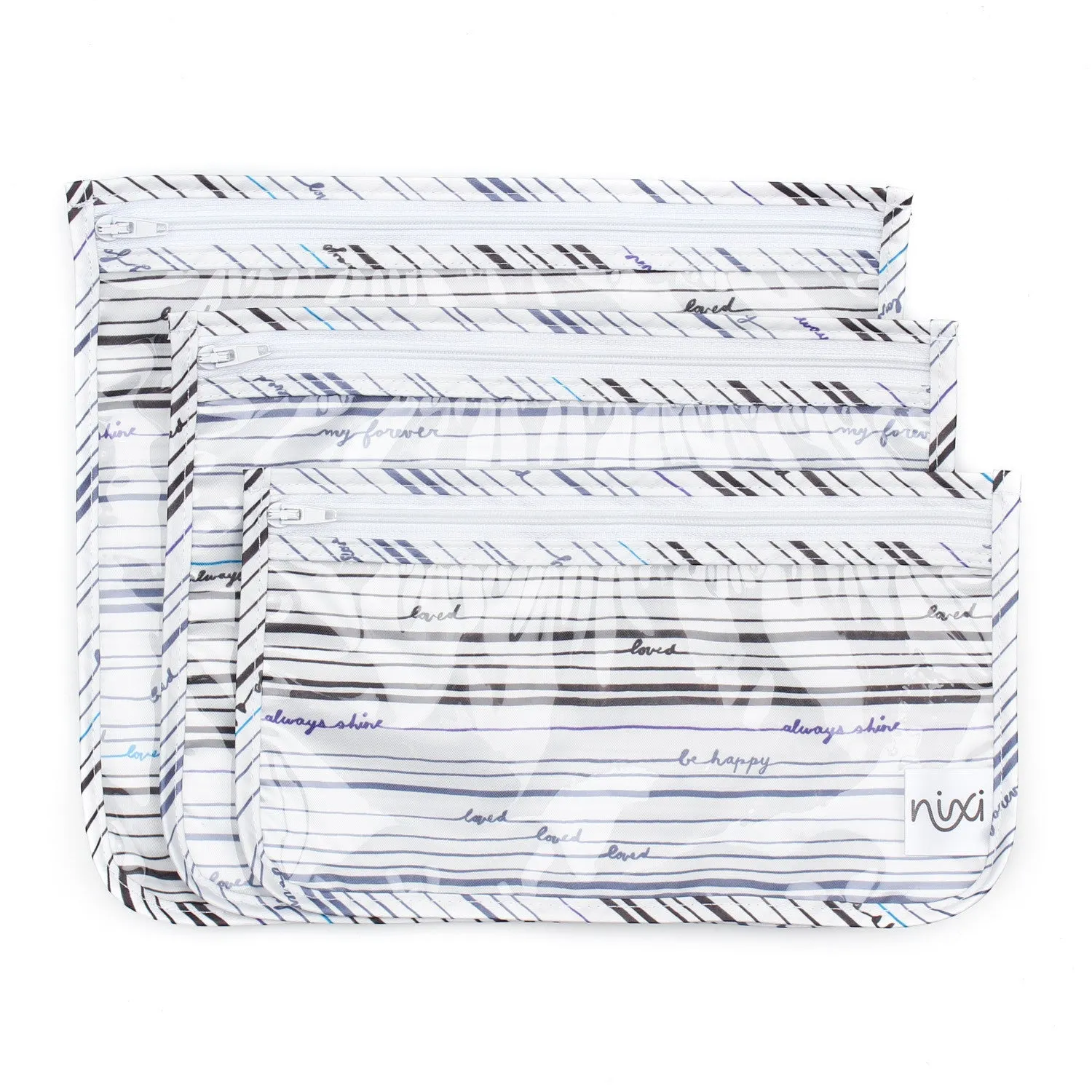 Nixi Clear Travel Bag 3 Pack