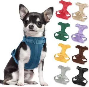 No Pull Lightweight Dog Harness: Adjustable Durable Breathable Mesh Pet Vest Harness with Soft & Comfortable Cushion, for Small Medium Large Dogs (XS, Navy)