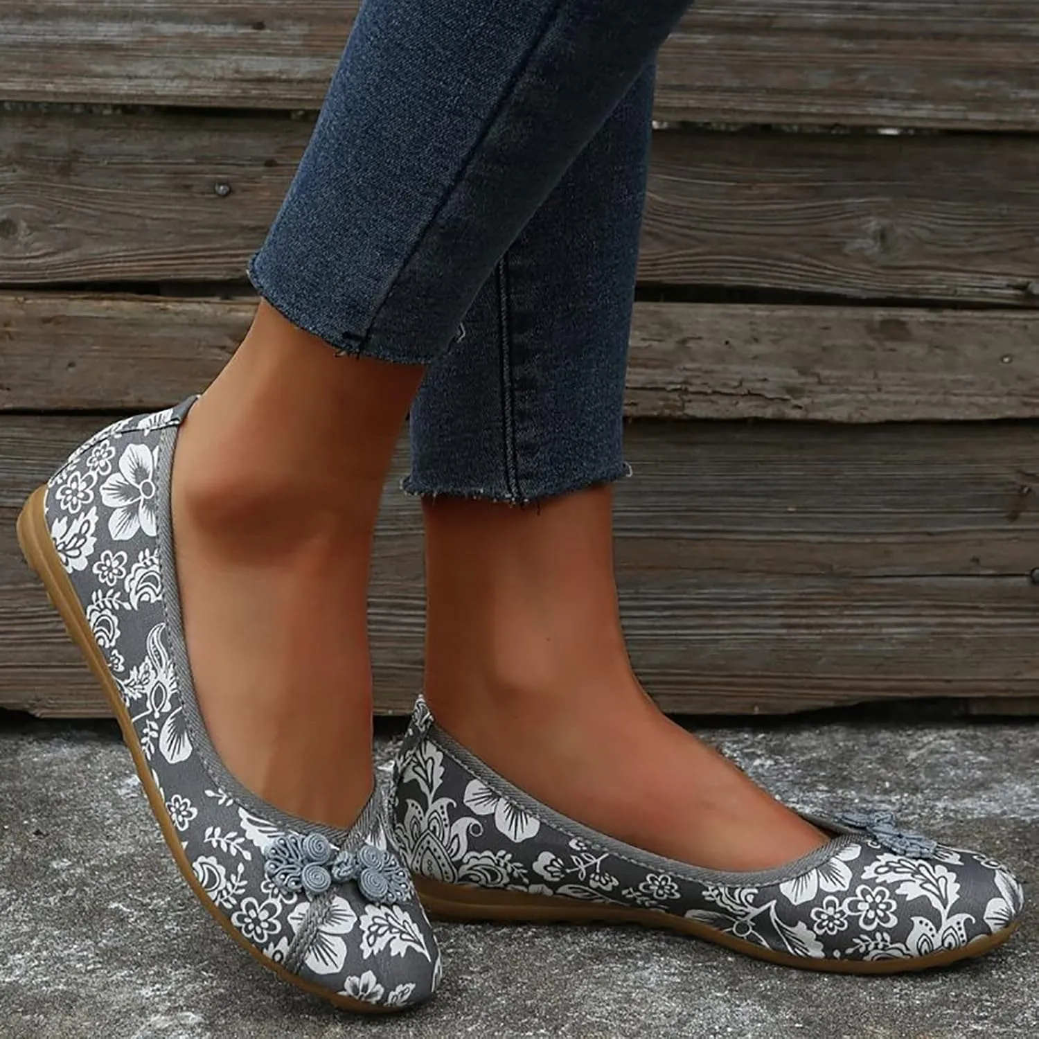 No Strap Sandals for Women Women Cotton And Linen Ethnic Style Embroidered Floral Shoes Cloth Women's Slip on Sandals
