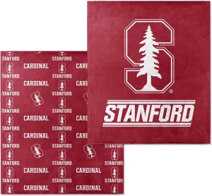 NORTHWEST NCAA Double Sided Blanket - 100% Soft Polyester - Double Sided - Embrace Team Spirit and Stay Warm on Game Days (Stanford Cardinal - Cardinal)
