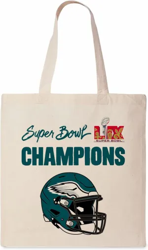 Northwest NFL Philadelphia Eagles 2025 Super Bowl LIX Mardi Canvas Tote 14X15 Inches