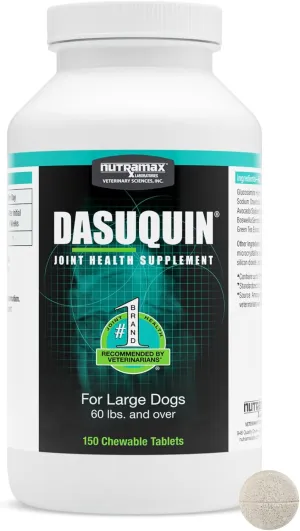 Nutramax Dasuquin for Large Dogs, Joint Health Supplement, Contains Glucosamine for Dogs, Plus Chondroitin, ASU and More, Supports Healthy Joints, Chewable Tablets, 150 Count