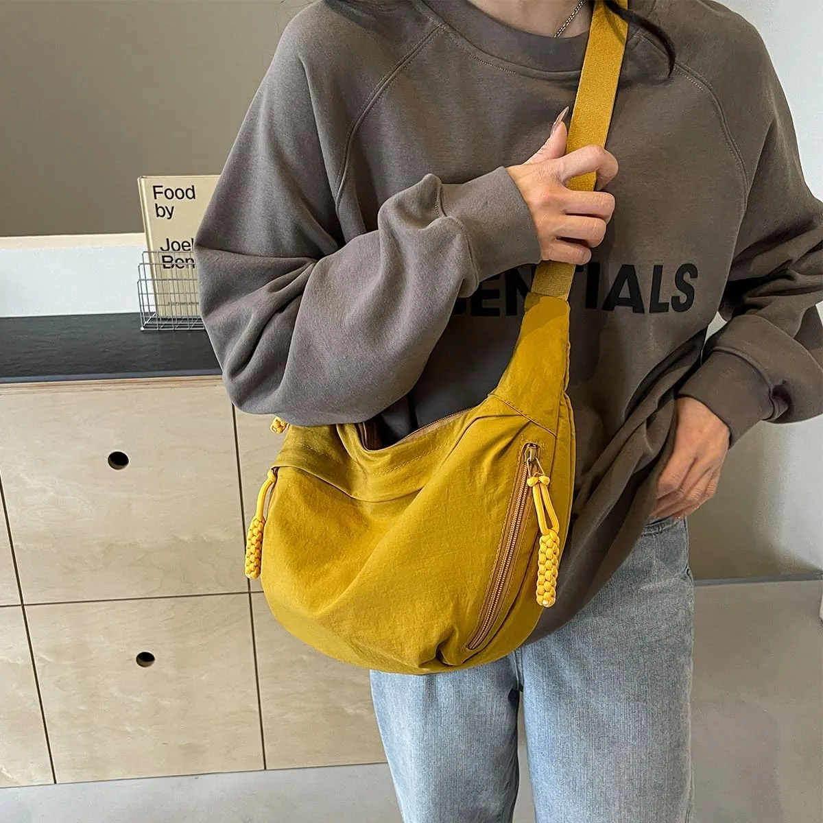 Nylon Crossbody Bags for women Purse Handbags Shoulder Bags Travel Tote Messenger Bag Men Hobo Bags