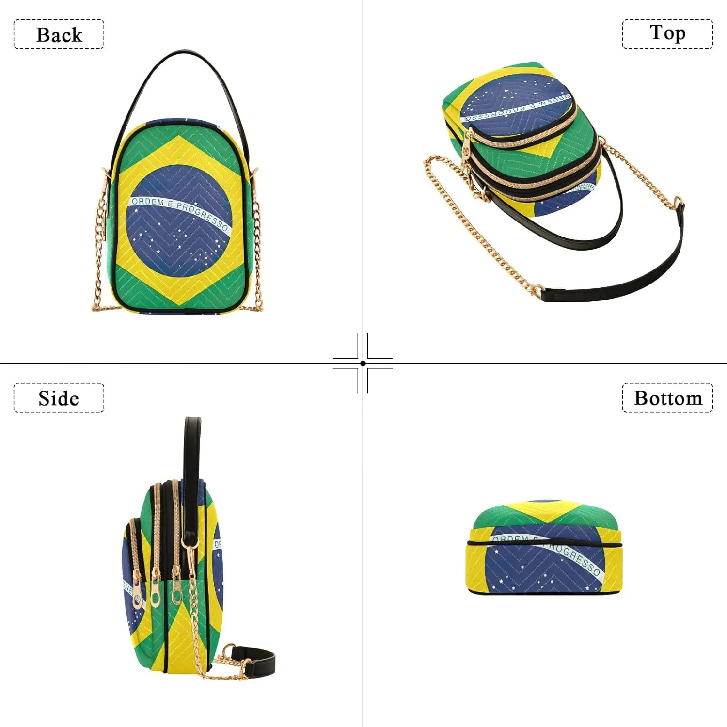 ODAWA Madagascar Flag Women Crossbody Bags Shoulder Bag for Women Crossbody Women Crossbody Bags Small