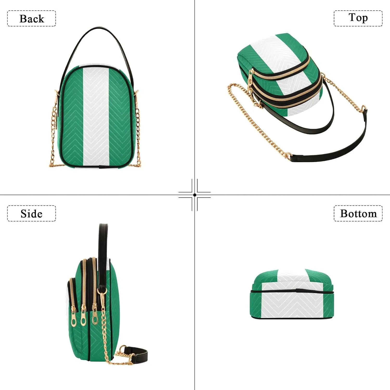 ODAWA Nigeria Flag Women Crossbody Bags - Fashion Crossbody Bags for Women - Crossbody Bags for Women Travel