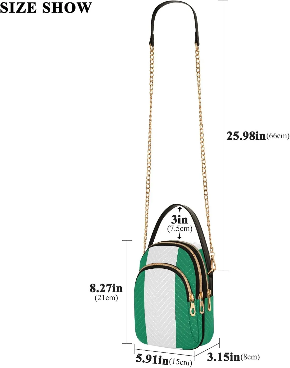 ODAWA Nigeria Flag Women Crossbody Bags - Fashion Crossbody Bags for Women - Crossbody Bags for Women Travel