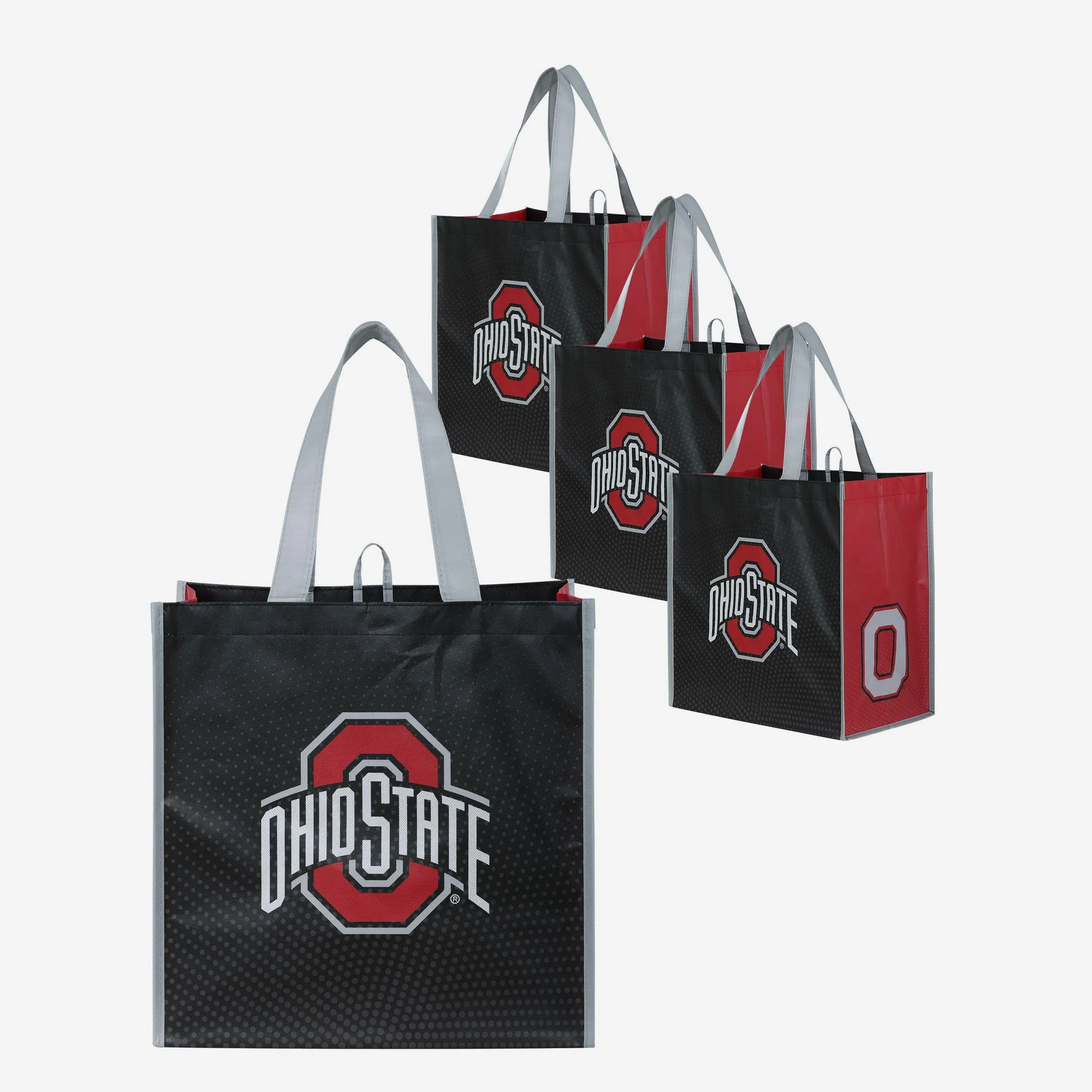 Ohio State Buckeyes 4 Pack Reusable Shopping Bag