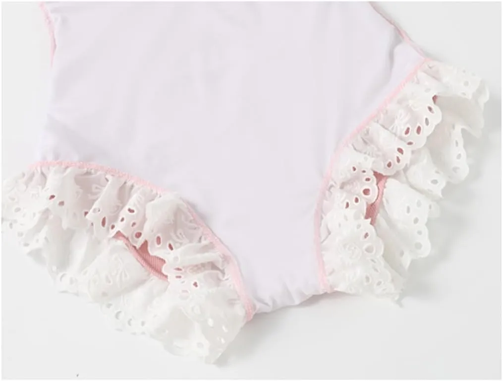 One Piece Swimsuit Women Teens Tummy Control Short Sleeve Kawaii Strawberry Vintage Ruffle Ruched Bathing Suit