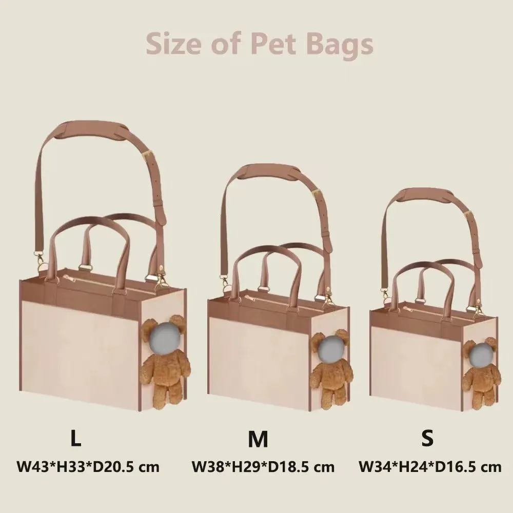 One-shoulder Portable Cute Dog Outing Large