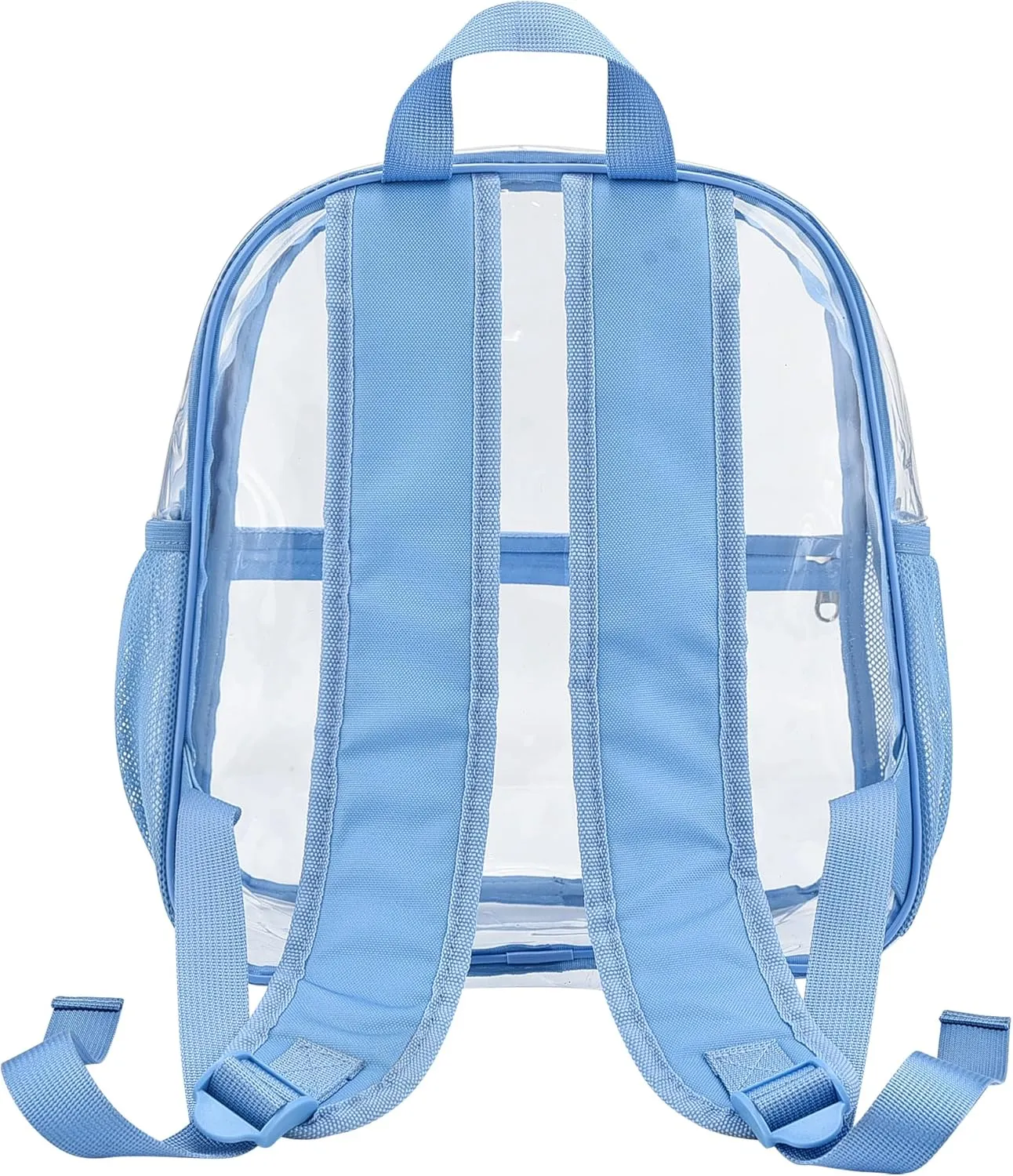 Oraben Clear Backpack for Stadium Events Clear Stadium Backpack 12x6x12 Bag (Enhanced Strap, Sky Blue)