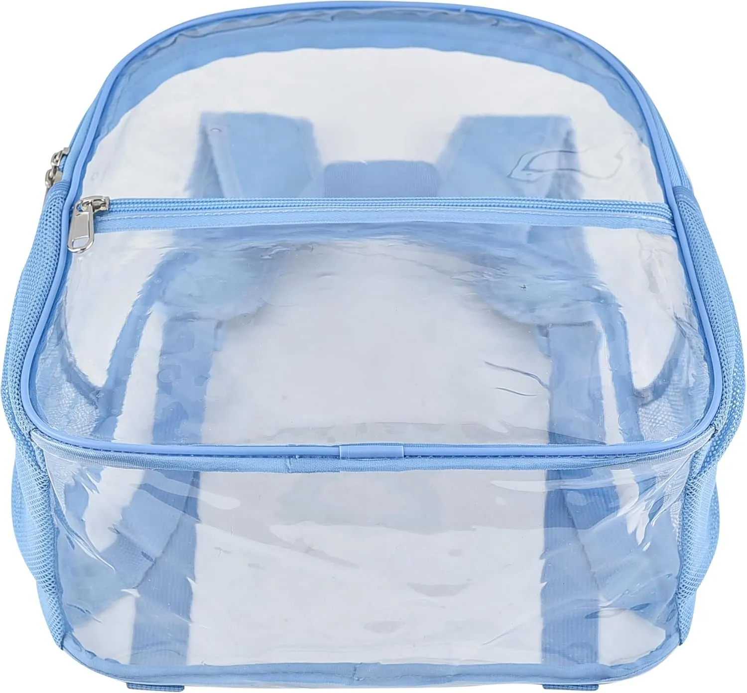 Oraben Clear Backpack for Stadium Events Clear Stadium Backpack 12x6x12 Bag (Enhanced Strap, Sky Blue)