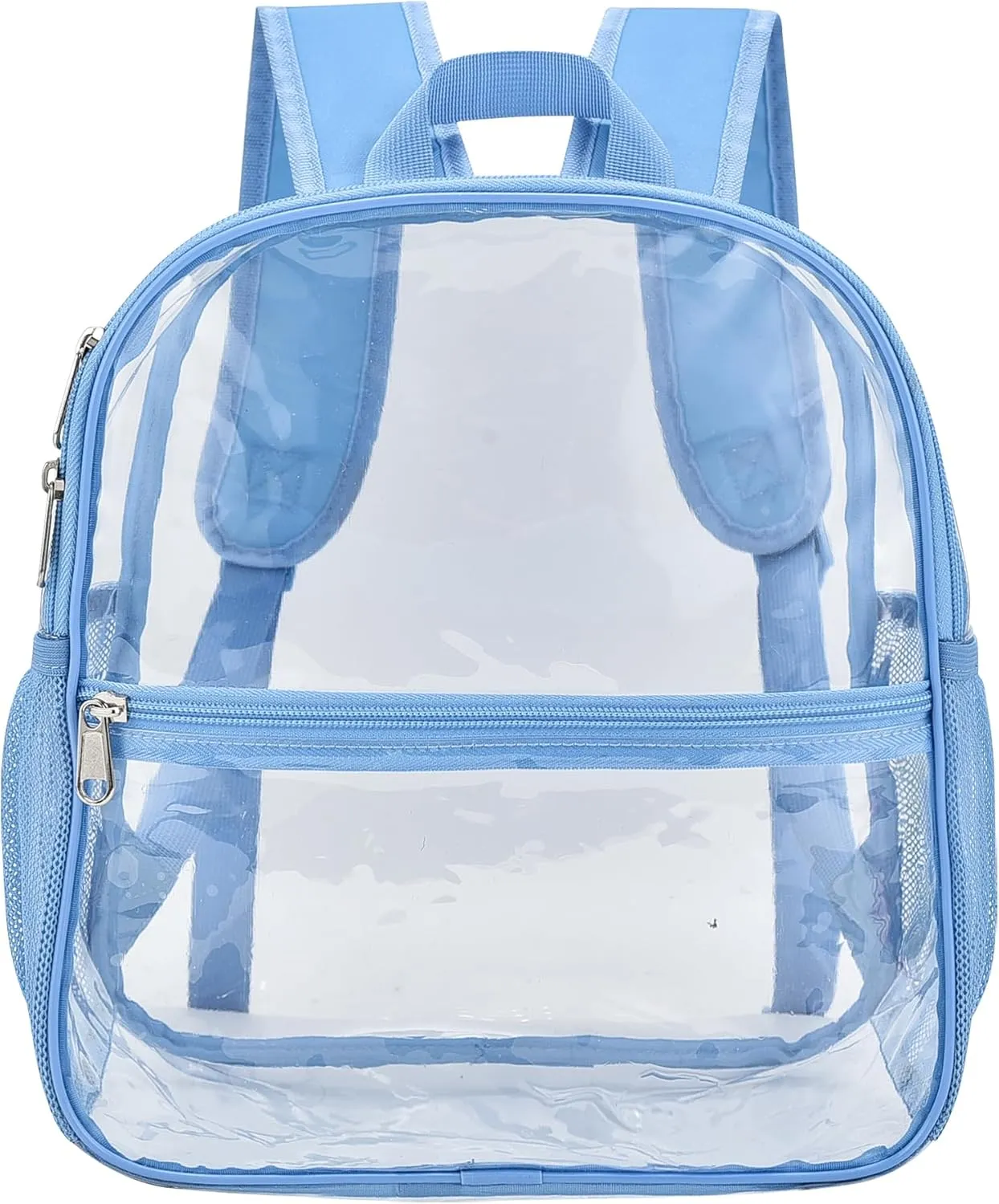 Oraben Clear Backpack for Stadium Events Clear Stadium Backpack 12x6x12 Bag (Enhanced Strap, Sky Blue)