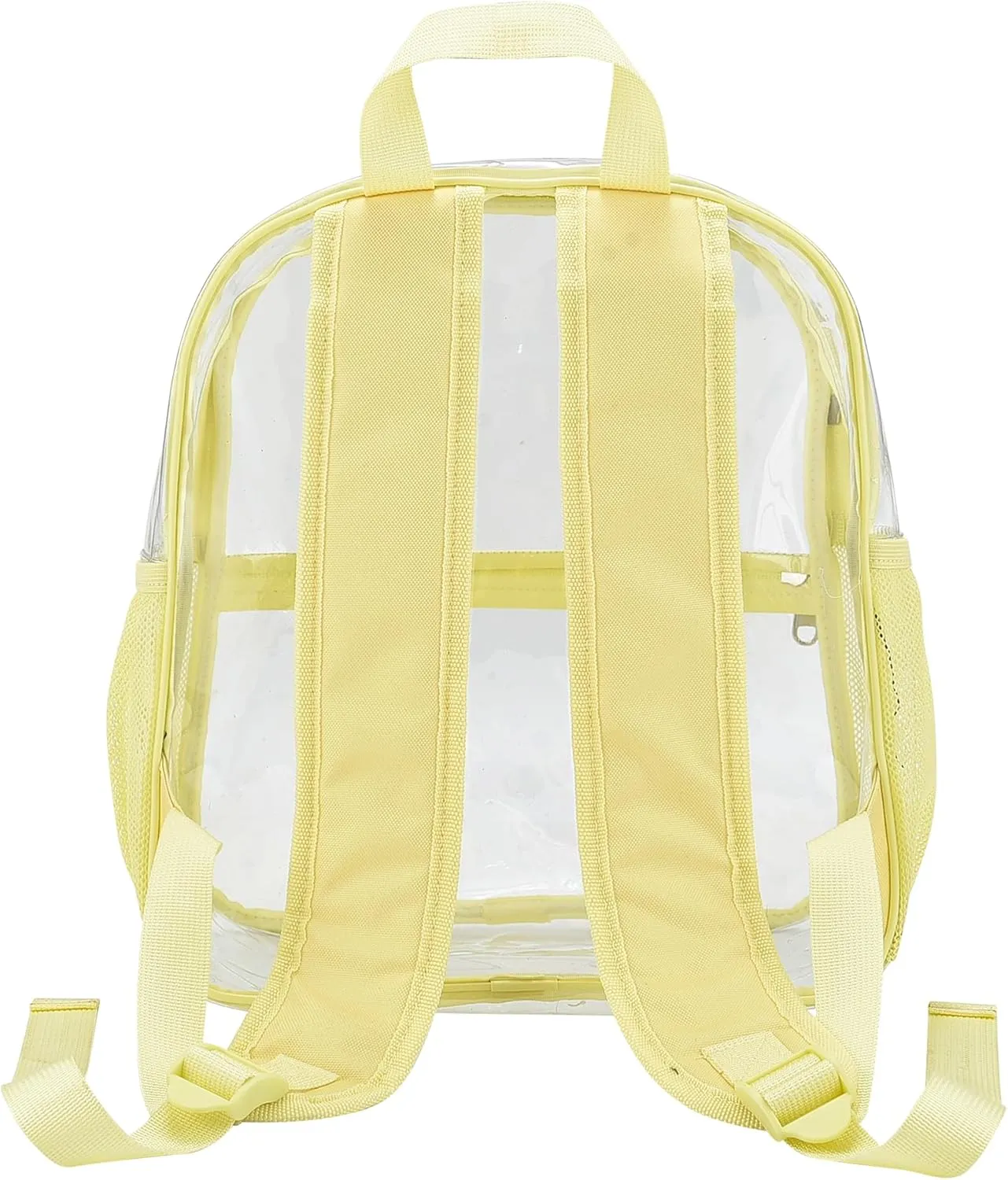 Oraben Clear Backpack for Stadium Events Clear Stadium Backpack 12x6x12 Bag (Enhanced Strap, Yolk Yellow)