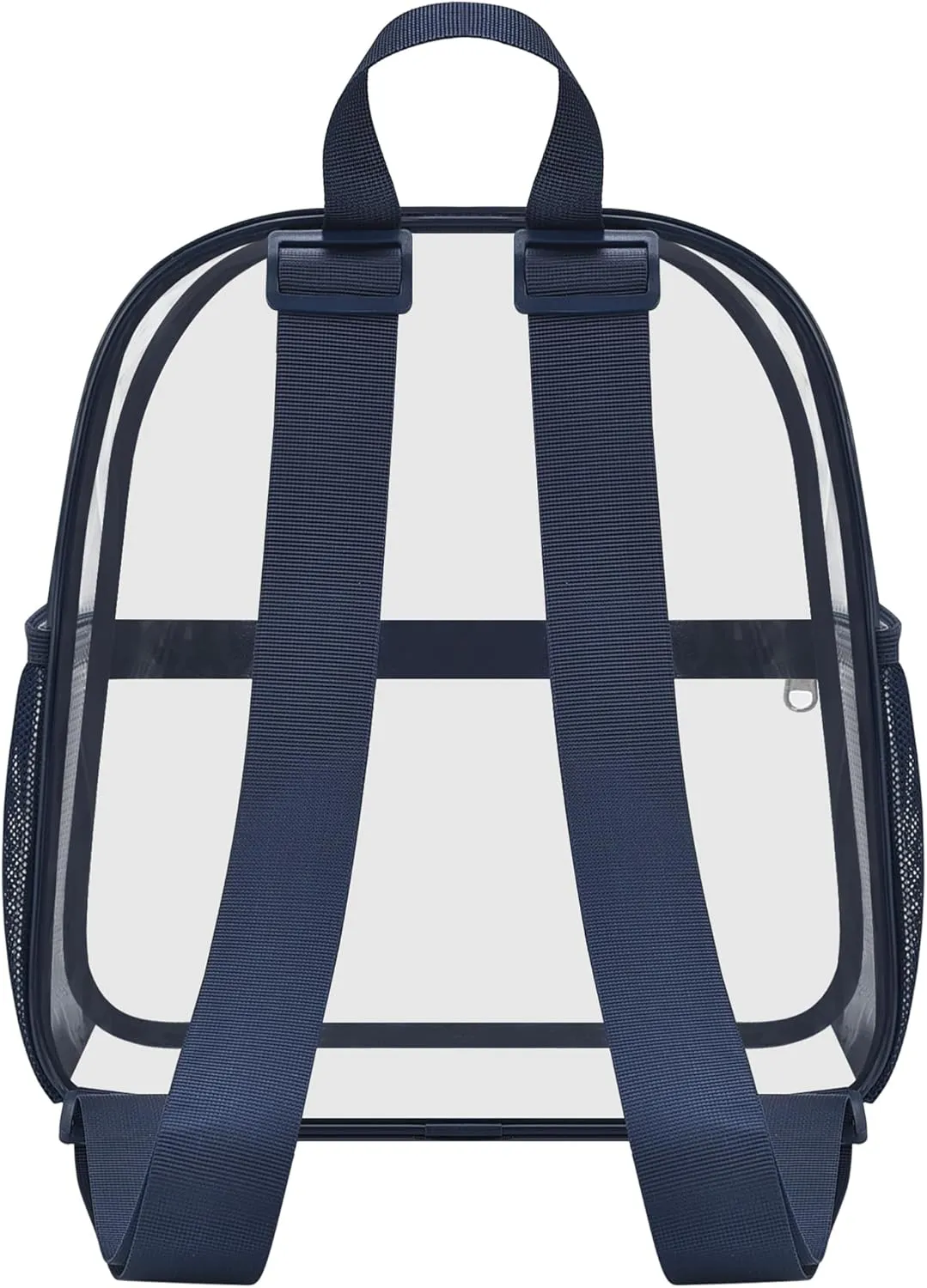 Oraben Clear Backpack for Stadium Events Clear Stadium Backpack 12x6x12 Bag (Nylon Shoulder Straps, Navy Blue)