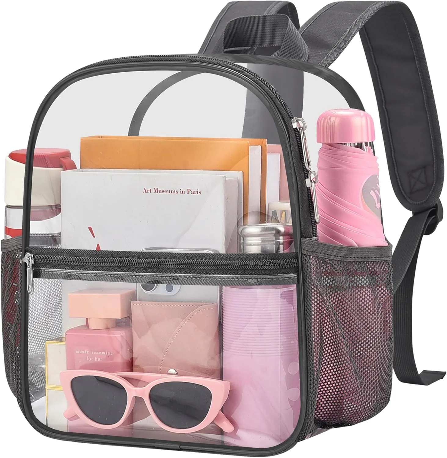 Oraben Clear Backpack for Stadium Events Stadium Backpack Waterproof 12x6x12 Clear Bag for Adult Concert Sport Work